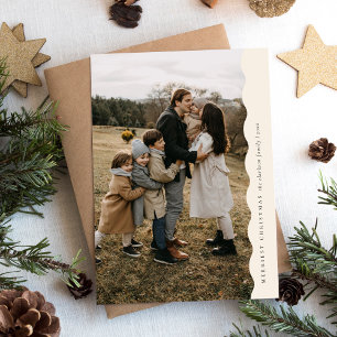 Cartes Pour Fêtes Annuelles Budget Neutre Simple Vague Deux Photo Noël
