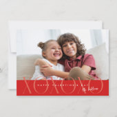 Cartes Pour Fêtes Annuelles Budget Red Modern XOXO Photo Saint Valentin (Devant)
