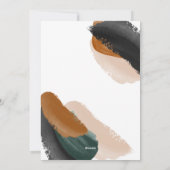 Cartes Pour Fêtes Annuelles budget vert terracotta moderne minimal aquarelle (Dos)