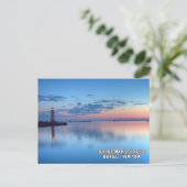 Cartes Pour Fêtes Annuelles Buffalo Main Lighthouse Buffalo - New York Postcar (Debout devant)