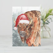 Cartes Pour Fêtes Annuelles Buffalo Père Noël (Debout devant)