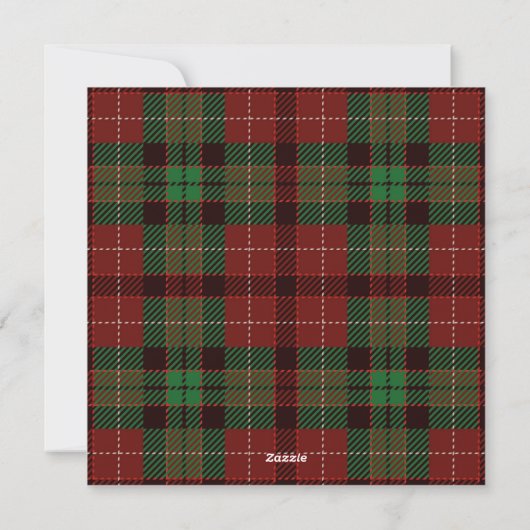 Cartes Pour Fêtes Annuelles Buffalo plaid Christmas Folded Holiday Card (Dos)