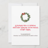 Cartes Pour Fêtes Annuelles Buffalo Plaid Custom White Christmas Tree (Dos)