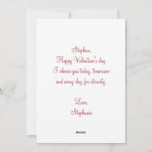 Cartes Pour Fêtes Annuelles Buffalo Plaid Empreinte de léopard Be Mine Valetin (Dos)