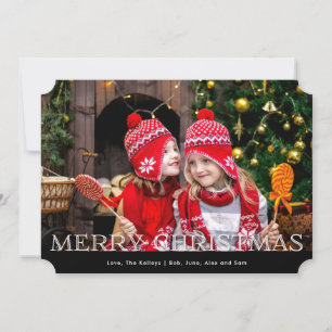 Cartes Pour Fêtes Annuelles Buffalo Red Check Plaid Une photo