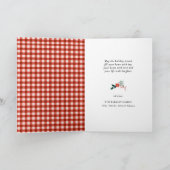 Cartes Pour Fêtes Annuelles Buffle blanc rouge moderne Jeu de plaisir Script s (Intérieur)
