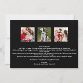 Cartes Pour Fêtes Annuelles Buffle Noir Plaid Année Révisée Photo Noël (Dos)