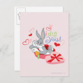 Cartes Pour Fêtes Annuelles BUGS BUNNY™ Je T'Ai Creusé ! (Devant / Derrière)