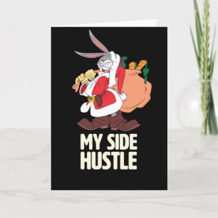 Cartes Pour Fêtes Annuelles BUGS BUNNY™ Père Noël "My Side Hustle"