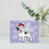 Cartes Pour Fêtes Annuelles Bull-terrier du Staffordshire de Noël (Debout devant)