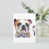 Cartes Pour Fêtes Annuelles Bulldog (Debout devant)