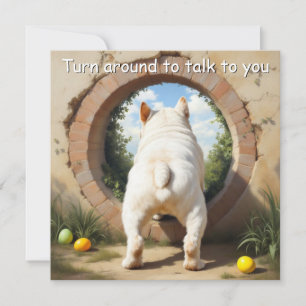 Cartes Pour Fêtes Annuelles Bulldog anglais - avec nom de famille