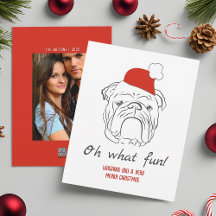 Bulldog Noël drôle