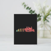 Cartes Pour Fêtes Annuelles Bulldozer Evolution chantier chantier de construct (Debout devant)