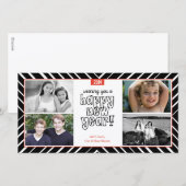 Cartes Pour Fêtes Annuelles Bullseye du Nouvel An 3 (Devant / Derrière)