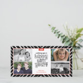 Cartes Pour Fêtes Annuelles Bullseye du Nouvel An 3 (Debout devant)