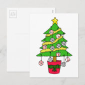 Cartes Pour Fêtes Annuelles Bunco Dice Christmas Tree (Devant / Derrière)