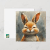 Cartes Pour Fêtes Annuelles Bunnies de charme : Sentiments d'amour 🐇 Digital (Devant / Derrière)