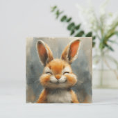 Cartes Pour Fêtes Annuelles Bunnies de charme : Sentiments d'amour 🐇 Digital (Debout devant)