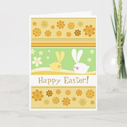 Cartes Pour Fêtes Annuelles Bunnies de Pâques