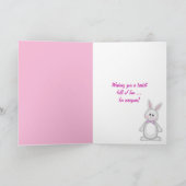 Cartes Pour Fêtes Annuelles Bunnies de Pâques Hoppy (Intérieur)