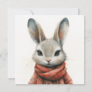 Cartes Pour Fêtes Annuelles Bunnies délicieux : Notes souriantes 🐰 Digital