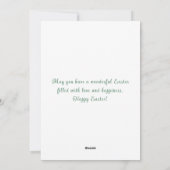 Cartes Pour Fêtes Annuelles Bunnies Golf Charme Pâques Joyeuses (Dos)