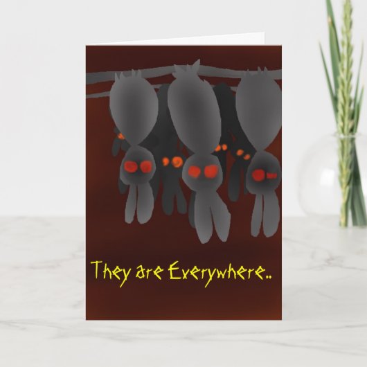 Cartes Pour Fêtes Annuelles Bunnies Slumber (Devant)