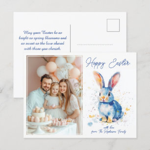 Cartes Pour Fêtes Annuelles 🐇 Bunny Bliss Salutations de Pâques personnalisab