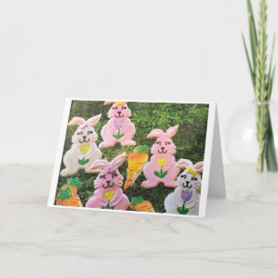 CARTES POUR FÊTES ANNUELLES BUNNY COOKIES UNITE POUR YOU ***HAPPY EASTER**