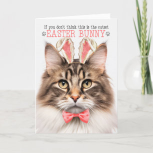 Cartes Pour Fêtes Annuelles Bunny de chats norvégiens pour Pâques