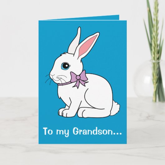 Cartes Pour Fêtes Annuelles Bunny de Pâques (Devant)