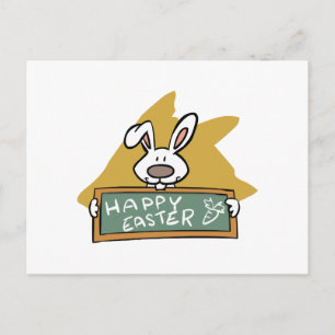 Cartes Pour Fêtes Annuelles Bunny de Pâques avec tableau de bord
