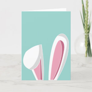 Cartes Pour Fêtes Annuelles Bunny Ears Hoppy Pâques