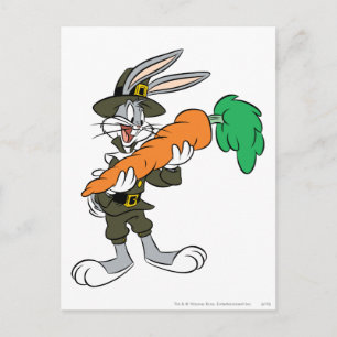Cartes Pour Fêtes Annuelles BUNNY™ Pilgrim Thanksgiving Carrot