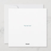 Cartes Pour Fêtes Annuelles Bunny Rocket (Dos)