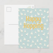 Cartes Pour Fêtes Annuelles Bunny Tails (Devant / Derrière)