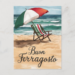 Cartes Pour Fêtes Annuelles Buon ferragosto italien fête