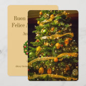 Cartes Pour Fêtes Annuelles Buon Natale (Devant / Derrière)