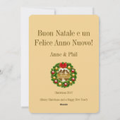 Cartes Pour Fêtes Annuelles Buon Natale (Dos)
