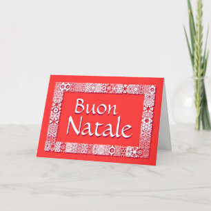Cartes Pour Fêtes Annuelles Buon Natale Biglietto Di Auguri - Saluto dans le