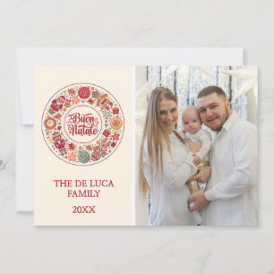 Cartes Pour Fêtes Annuelles Buon Natale Wreath