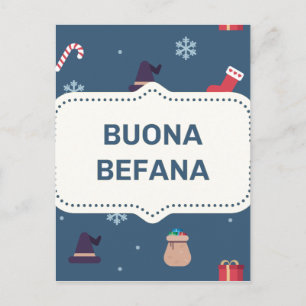 Cartes Pour Fêtes Annuelles buona Befana de Noël