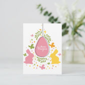 Cartes Pour Fêtes Annuelles Buona Pasqua (Debout devant)