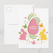 Cartes Pour Fêtes Annuelles Buona Pasqua (Devant / Derrière)