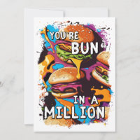 BURGER Bun drôle dans un million de jeu de mot pou
