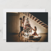 Cartes Pour Fêtes Annuelles Burnt Orange Line Art Père Noël Texas (Dos)