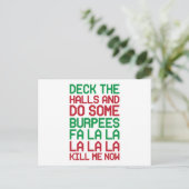 Cartes Pour Fêtes Annuelles Burpees de Noël (Debout devant)