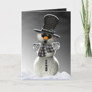 Cartes Pour Fêtes Annuelles Burrrr c'est extérieur froid