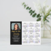 Cartes Pour Fêtes Annuelles Business 2026 Calendrier Parties scintillant moder (Debout devant)
